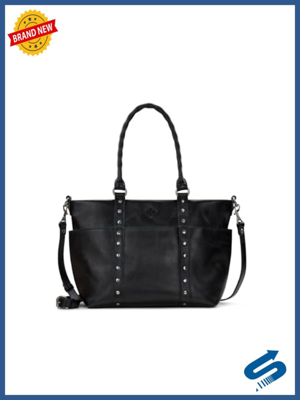 Full-Grain Leather Tote Bag with Adjustable Strap